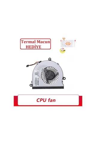 Hp 15-ac, 15-af, 15-ay, 15-ba, 15-bs, Tpn-c126, 250 G4, 255 G4 Notebook Fanı 4pin V1 80193035