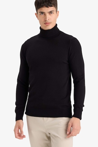 Defacto Slim Fit Dar Kesim Balıkçı Yaka Basic Düz Triko Kazak R1124az25wnbk27 Siyah