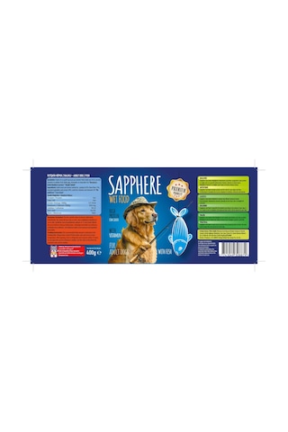 Sapphere Kırmızı Etli Yetişkin Köpek Maması Konserve 400 G