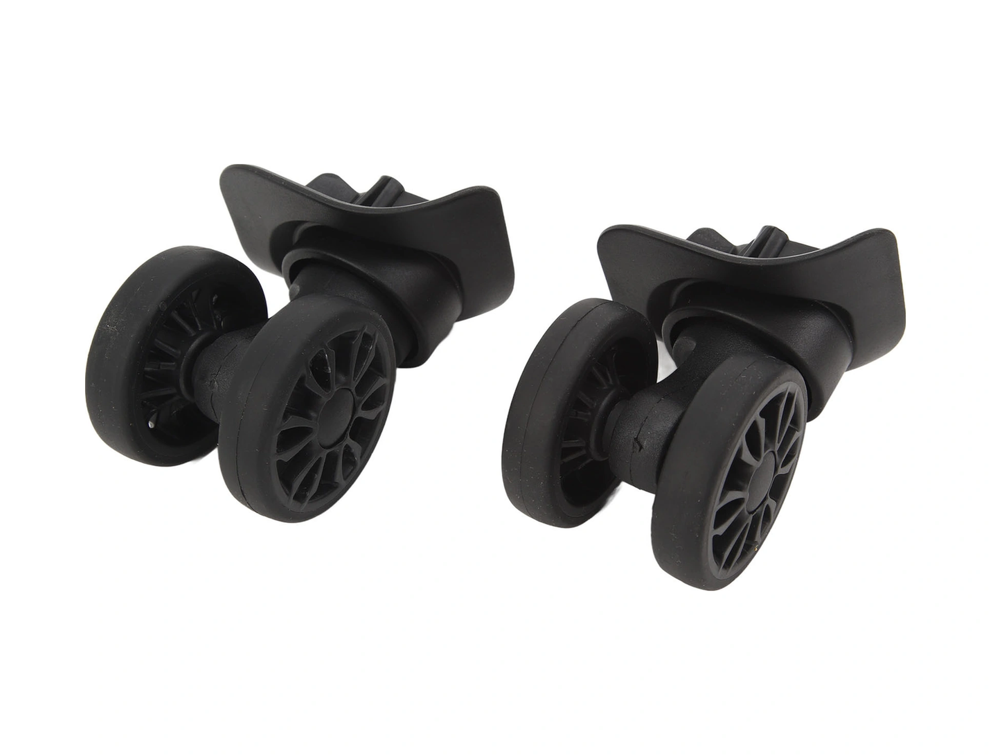 Shineyee Abs Materyal Gümüşlenmiş Tekerlekler, Sessiz Ve Dayanıklı, Bavul Tamiri İçin Evrensel Vitesli Tekerlek Aksesuarı 2 Adet + 8 Vida