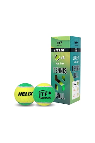 Helix Tenis Topu 9+ Yaş 3lü Ht-100 Yeşil Ttf&ıtf Onaylı