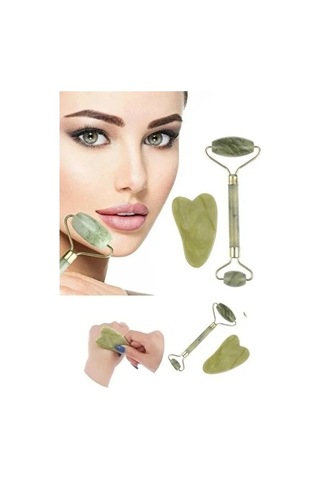 Ers Jade Roller Gua Sha Taşı Seti