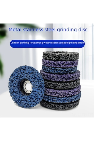 Hombey Stahl-grinding Sheet 125mm Siyah: Metal, Ahşap, Plastik Boya Kaldırma, Pas Temizleme Ve Pürüzsüz Cila İçin Dayanıklı Taşlama Diski 110g