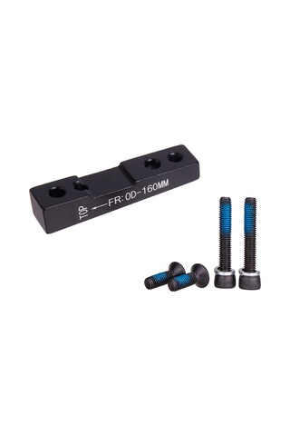 Teltree Yol Bisikleti İçin Alüminyum Düz Montaj Fren Adaptörü - Siyah / Kırmızı Seçenekli, Ff140 / Ff160 / Fr160 Modelleri Siyah