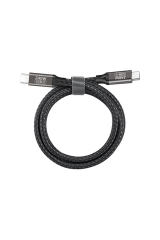Siyah Qg02 Type-c To Type-c Pd3.1 Data Kablosu 240w 480mbps 3 Metre