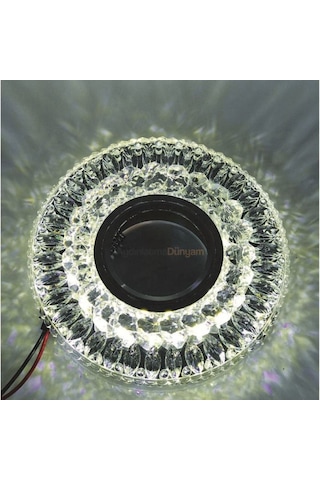 Cata Günışığı Led Çerçeveli Hanımeli Kristal Cam Spot Ct-6583