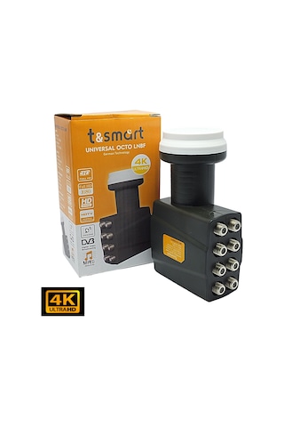 T&Smart 0.8Db Ultra Hd 4K Unıversal 8 Çıkışlı Lnb