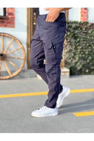 Camp Scoutland Camp591 Outdoor Softshell Su Ve Rüzgara Dayanıklı içi Polarlı Kışlık Erkek Lacivert Taktik Pantolon Lacivert