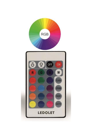 Ledolet Kumandalı Renk Değiştiren 9W Rgb Led Ampul