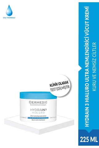 Dermedic Hydrain 3 Hialuro Ultra Nemlendirici Vücut Kremi 225 ML
