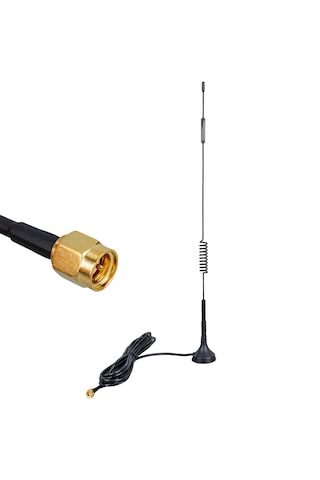 30cm 5dbi Wi-fi Adaptör Modem Router Anten 4g/lte Sma Erkek 3 Metre Rg174 Kablo