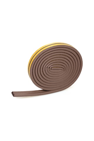 Qingmipy 5m Kahverengi D Tipi Epdm Spreyli Kaynaklı Zarfı, Ahşap Kapı Gürültü Engeli Ve Çarpma Emici Bant