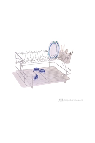 Ece Metal De Luxe Paslanmaz Bulaşık Sepeti 1 Adet Gümüş