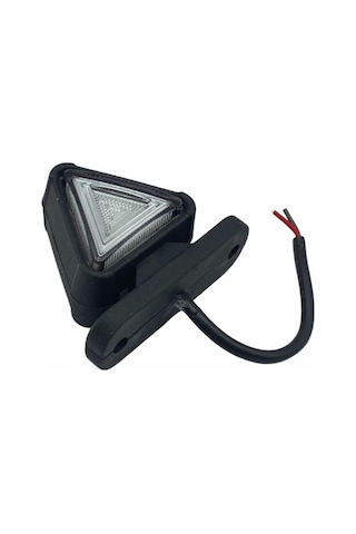12v-24v Takoz Lambası Mini Üçgen Kırmızı-beyaz Neon Edli 54 54 Mm