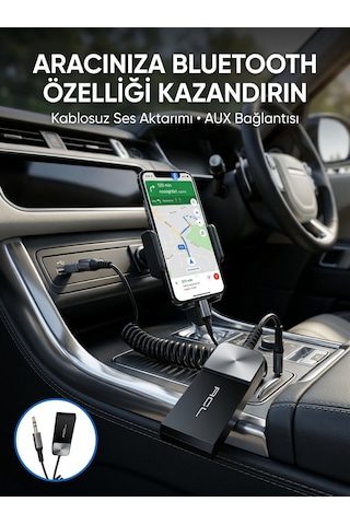 Tek Kablosuz Müzik Aktarımı Sağlayan Usb Aux Adaptörü Najmaddin