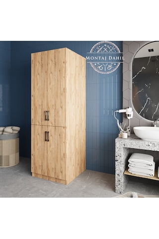 Venedik Çamaşır Ve Kurutma Makinesi Dolabı Banyo Dolabı Çam Çam