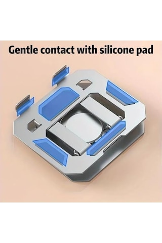 Metal Ergonomik Döndürme Taşınabilir Tablet Pc Standı Katlanabilir Ayarlanabilir 360 Döner Masaüstü Ipad Telefon Ofis İçin Tablet Tutucu Ev Rafı Yatak Araba 1 Adet