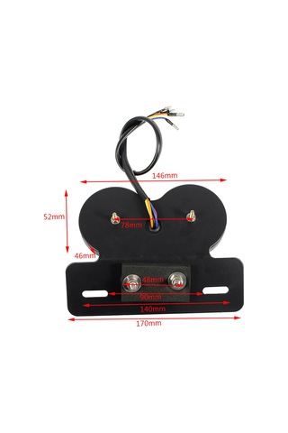 Kangvka 12v Led Motor Geri Lambası - Fren, Plaka Ve Sinyal Işığı - Metal Ve Plastik Kasa