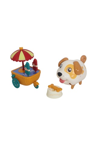 Sesli Sevimli Köpek Ve Dondurma Arabası - Sarı