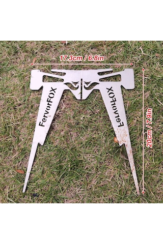 Tenfowee Kamp Feneri Altlığı - Paslanmaz Çelik - 17.3x20cm - 350g - Çadır Tencere Desteği