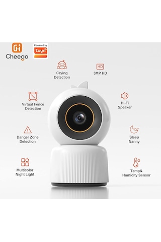 Cheego Akıllı Bebek Monitörü Paketi - 3mp Hd Video Monitörü