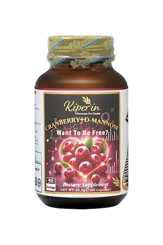 Kiperin Cranberry D-mannoz Vitamin C 60 Kapsül