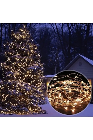 Twin Fox Solar Enerjili 10 Metreli Çiçek Işıklı Çarşaf 133655276 Beyaz