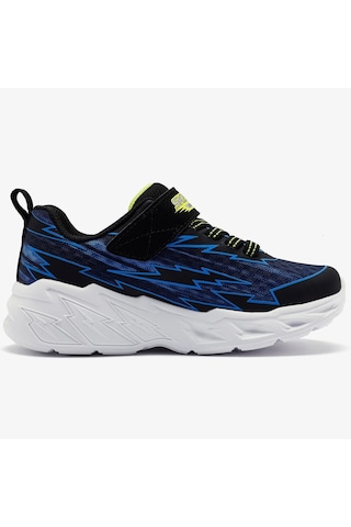 Skechers Light Storm 2.0 Bolt Brights Kids Sneaker Cırt Cırtlı Işıklı Çocuk Ayakkabısı Lacivert Lacivert