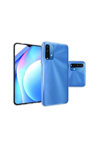 Xiaomi Redmi 9T Kılıf Şeffaf Silikon Hibrit Case Renksiz