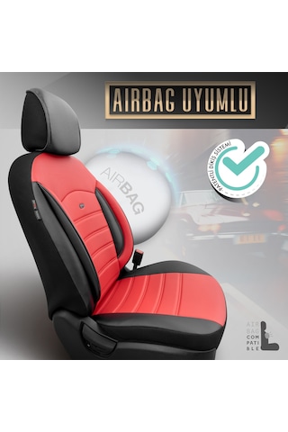Inspire Design Premium Deri Ekstra Destekli Universal Oto Koltuk Kılıfı Tam Set