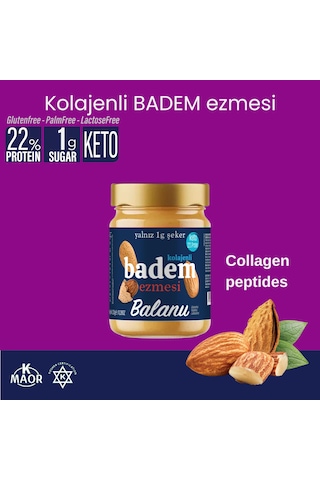 Kolajenli Badem Ezmesi & Proteinli Fındık Ezmesi 360 Gr- 2li Set
