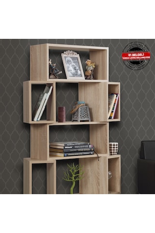 Pasifichome Box Raflı Kutulu Kitaplık Açık Meşe / Çalışma Odası Kitaplık