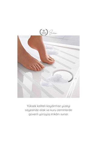 Şeffafkaydırmaz Şeffaf Kaydırmaz Güvenlik Bandı 36 Mm X 2,5 Metre Merdiven Zemin Küvet Banyo Fayans