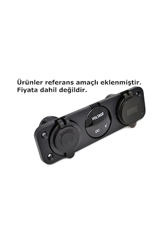 Motoraid 3 Yuvarlak Delikli Pano Montaj Port Plastik Yuva Çakmak Usb Panel