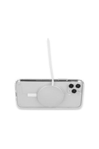 Tedar Apple iPhone Uyumlu 15 Pro Kılıf Magneticsafe Şeffaf Silikon - Şeffaf Najmaddin standart