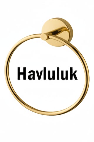 Gül 5 Li Ayna Seti Gold Renk Altın