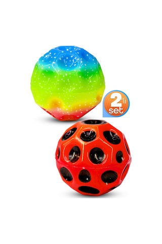 2li Yükseğe Zıplayan Top Galaksi Uzay Ay Topu Aşırı Zıplayan Bahçe Oyuncağı Krater Gökkuşağı