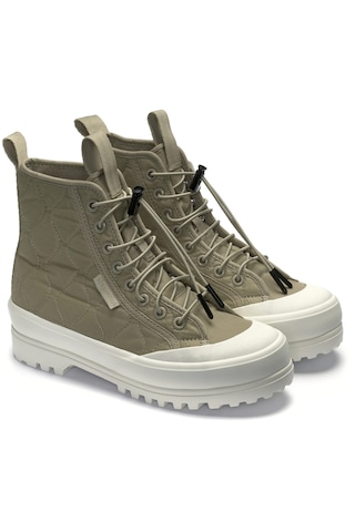 Superga 2644 Alpina Quilted Nylon Ayakkabı Yeşil