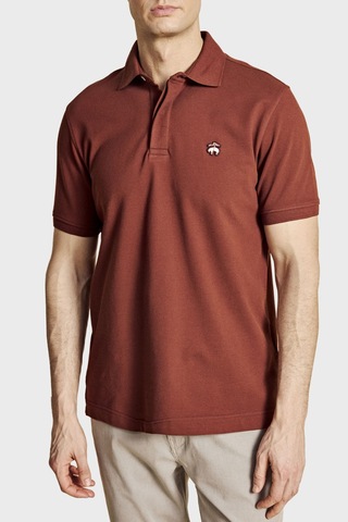 Brooks Brothers Pamuklu Regular Fit Düğmeli Polo Yaka T Shirt Erkek Polo Yaka T Shirt Bbss26mts001439 Koyu Kiremit-bakır