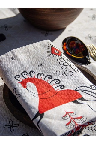 Leohome Rus Tarzı Servis Peçeteleri 449822272 Beyaz