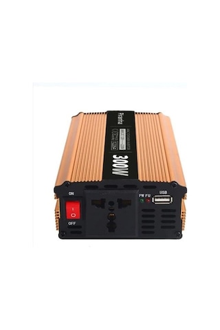 12264 Voltaj Çevirici Invertör 300w - 12 Volt 220 / Kısa Devre - Düşük Voltaj - Yüksek Akım Koruması