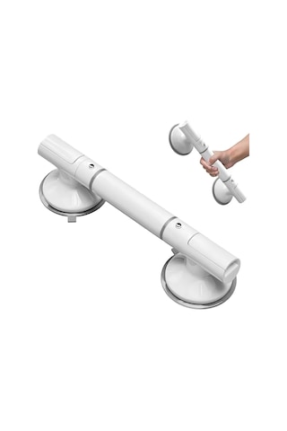 Sunup Sn-29185 35 Cm Vantuzlu Kayma Düşme Önleyici Banyo Tuvalet Denge Tutacağı Gri