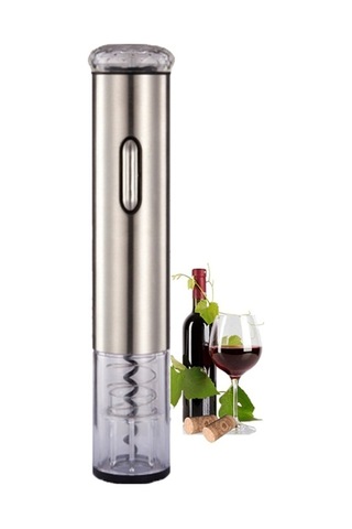 Moly Türk Elektrikli Şarap Açacağı Paslanmaz Çelik Gümüş Rl-wo60c 23x4.5cm Gümüş