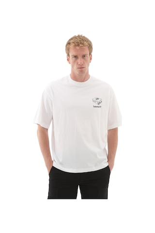 B0a6ky31001-r Timberland 'my Boots'' Short Sleeve Tee Erkek T-shirt Beyaz B0a6ky31001-r Beyaz