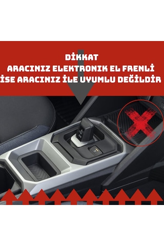 2024-2026 Model Renault Duster Uyumlu Orta Konsol Düzenleyici Manuel El Frenlı Araclara Uyumlu