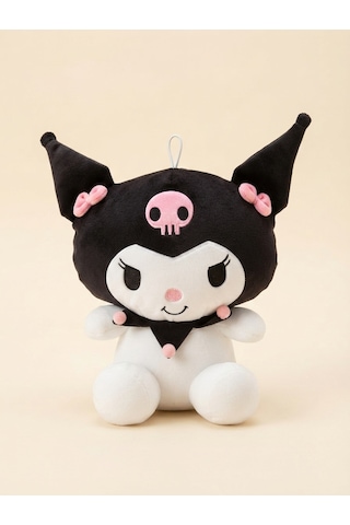 Peluş Kuromi Siyah-45 Cm Siyah-beyaz