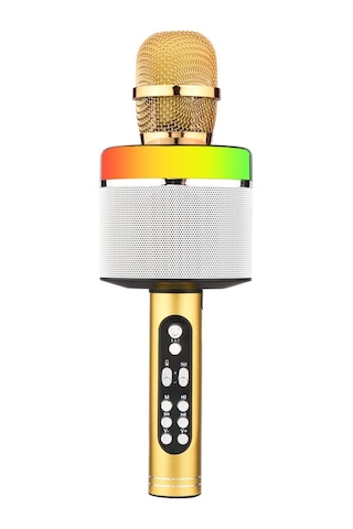 Mufunye Kablosuz Bt Karaoke Mikrofon Taşınabilir El Mikrofonu Hoparlör Makinesi 1800mah Şarj Edilebilir Hoparlör Ev Partisi Şarkı Söyleme İçin E