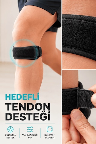 Mrcelikpazar Ayarlanabilir Tendon Destek Bandı Diz Altı Spor Koşu Yürüyüş Bandı Diğer