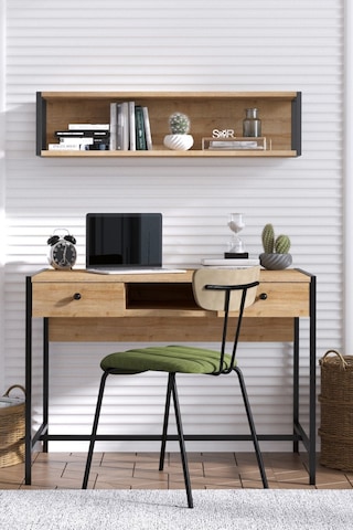 Decormet Pena Çalışma Masası Safir Meşe Çok Renkli