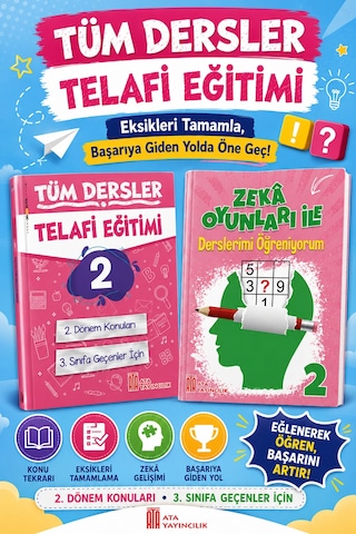 2. Sınıftan 3.sınıfa Geçenler İçin Tüm Dersler Telafi Eğitimi + Zeka Oyunları İle Derslerimi Öğreniyorum